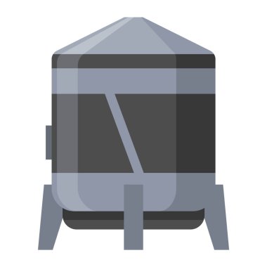 Bira fabrikası. Antika bira makinesi konsepti. Bira yapma süreci ekipmanı, oyun için uygun makine sembolü, bilgi ya da kitap baskısı. İzole vektör illüstrasyonu.