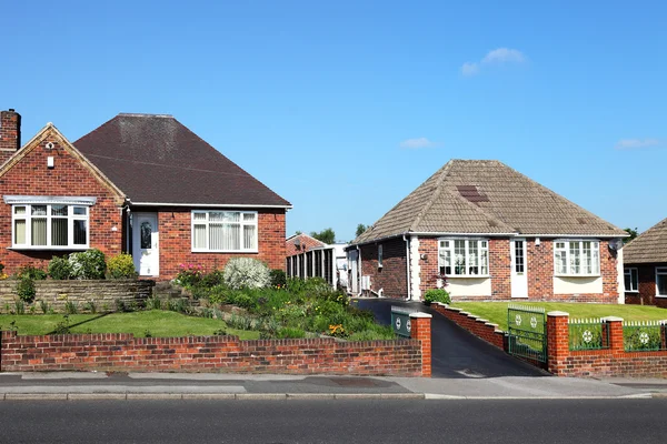 Typical redbrick english houses — Stock Photo, Image