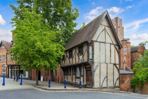 Straat Met Oud Huis Nottingham — Stockfoto