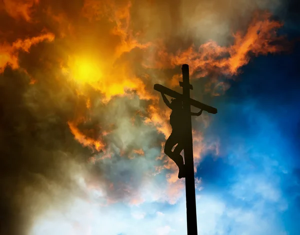 Jesus på korset — Stockfoto