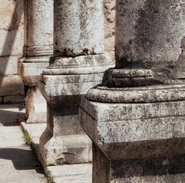 Küçük kasaba Capernaum sinagog kalıntıları