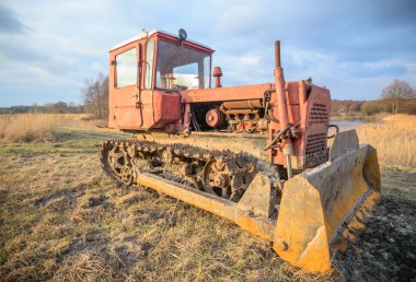 kazıcı, eski ağır inşaat ekipmanları, endüstriyel serisi