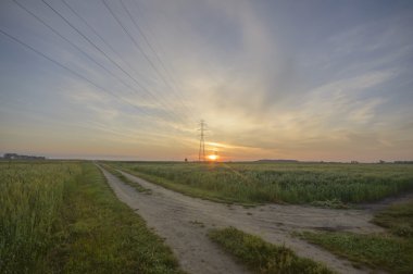 Mavi gökyüzü, doğal bulutlar, doğa serisi