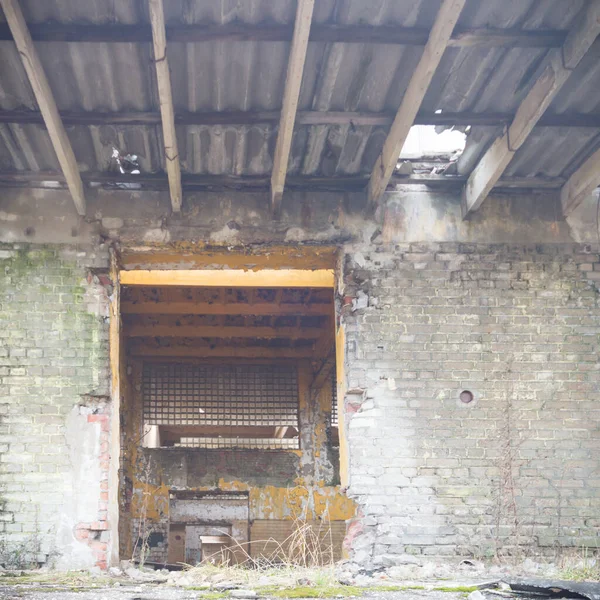 Ruins Very Heavily Polluted Industrial Factory Industrial Series — Stock Photo, Image