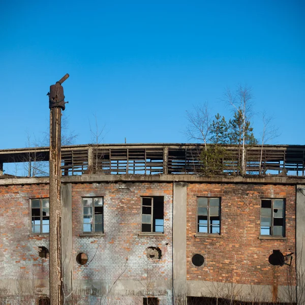 Ruins Very Heavily Polluted Industrial Factory Industrial Series — Stock Photo, Image