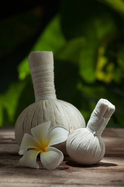 Close-up weergave van spa thema-objecten op kleur terug — Stockfoto