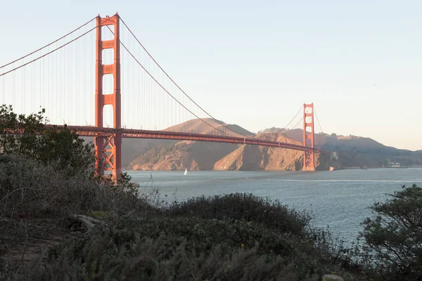 Panoramatický Pohled Zlatý Most Brány San Francisco — Stock fotografie