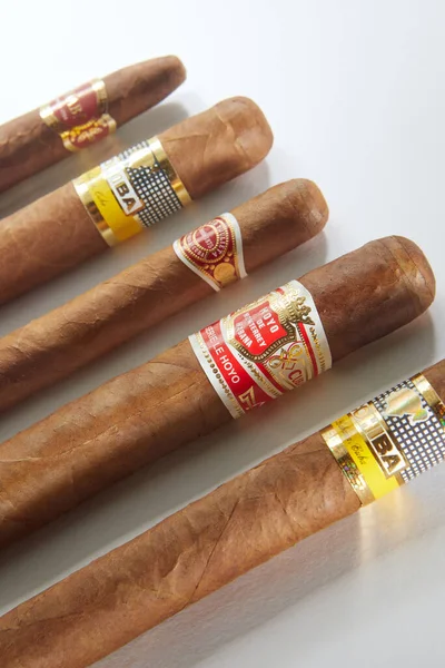 Bangkok Thailand August 2020 Photo Cohiba Cuaba Hoyo Monterrey Romeo — Stock Photo, Image