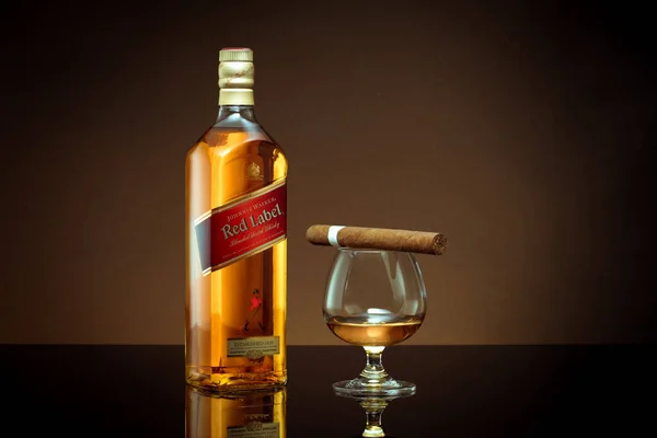 Phuket Thailand Februar 2021 Johnnie Walker Red Label Mischte Whisky — Stockfoto