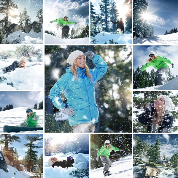 Snowboard mix — Stock Photo, Image