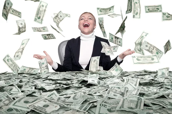 Money rain — Stock Photo, Image