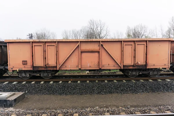 Boxcar in pista — Foto Stock