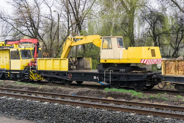 Wagon kolejowy specjalne — Zdjęcie stockowe