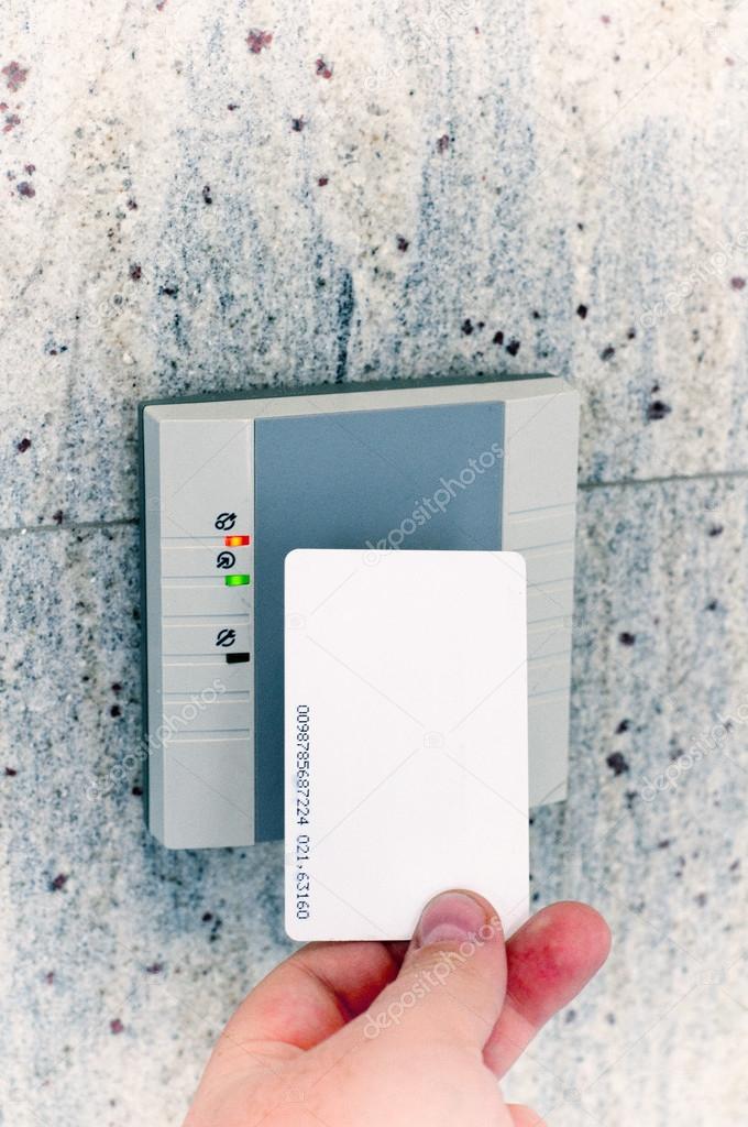 Hand with the card access