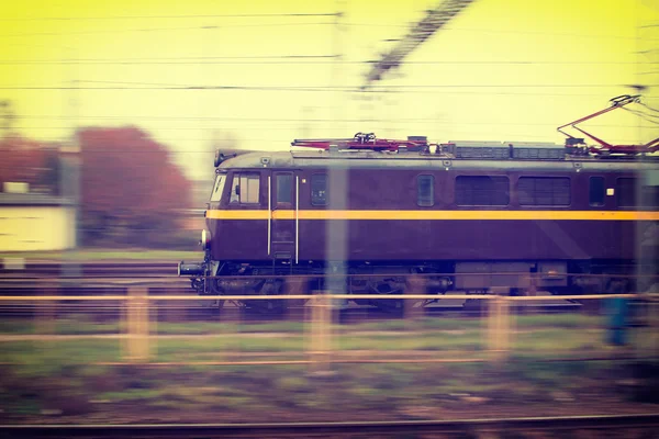 Treno in movimento — Foto Stock