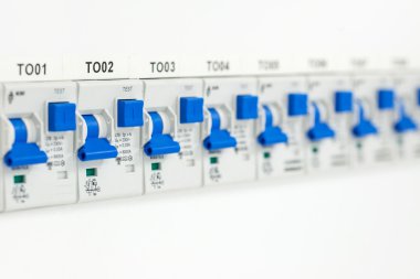 Elektrik fuseboxes Close-Up
