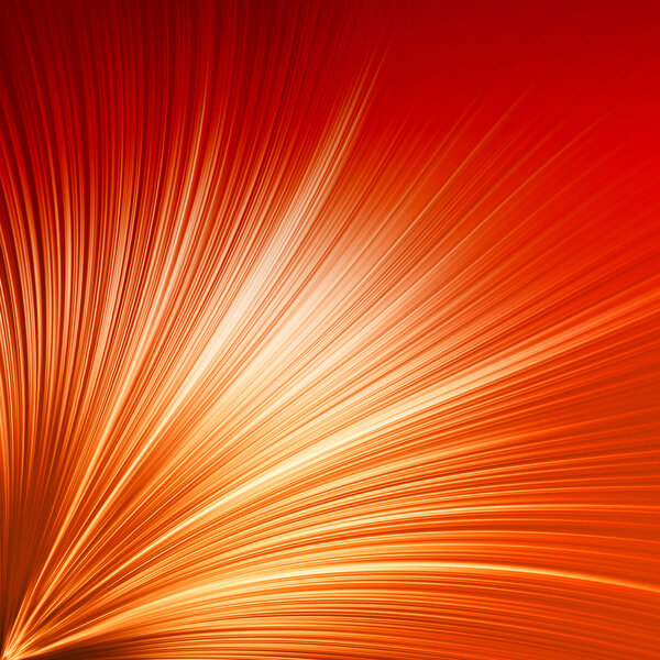 Abstract background - orange lines from the lower left corner