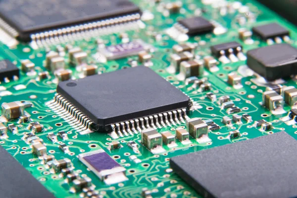 Electronic circuit board close up — Stock Photo, Image