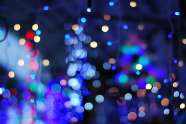 Puan ışık arka plan bulanık