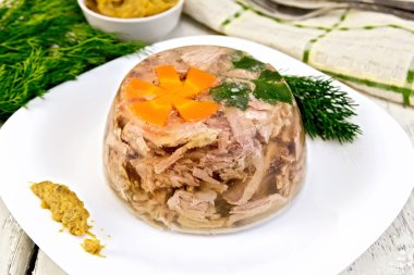 Plaka gemide hardallı jöle