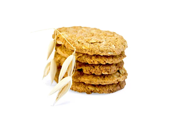 Cookies oatmeal stack — Stock Photo, Image