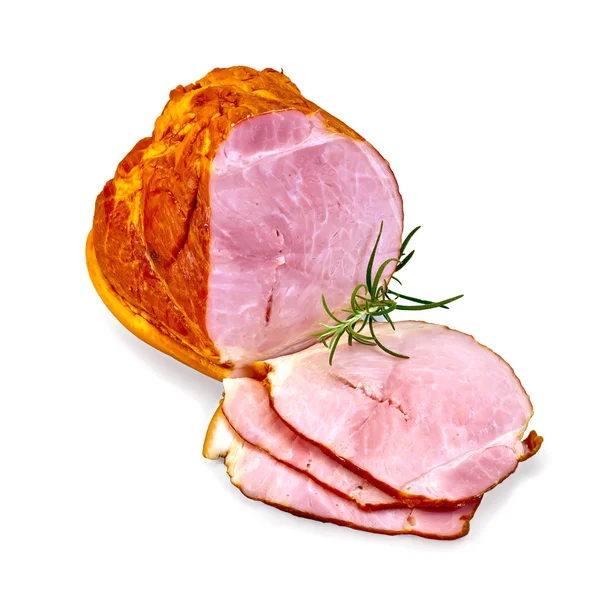 Ham gerookt met rozemarijn — Stockfoto