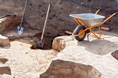 Site arkeolojik kazılar araçları