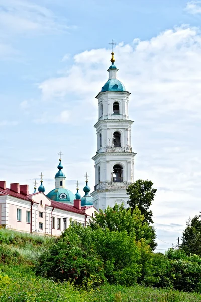 Cathedral of the Savior on hill in Yelabuga — Stock Photo, Image