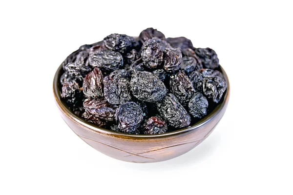 Raisins nero in ciotola — Foto Stock