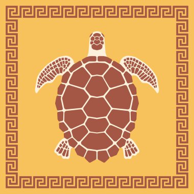 Deniz kaplumbağası süsleme