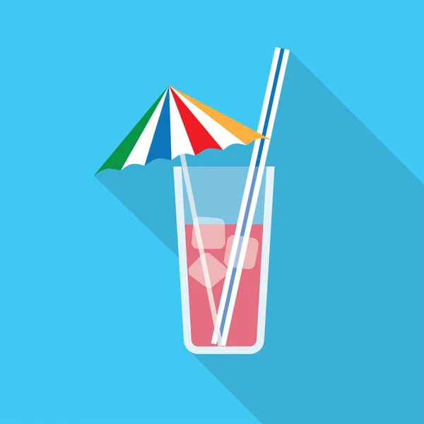 Alcohol drinken en cocktail — Stockvector