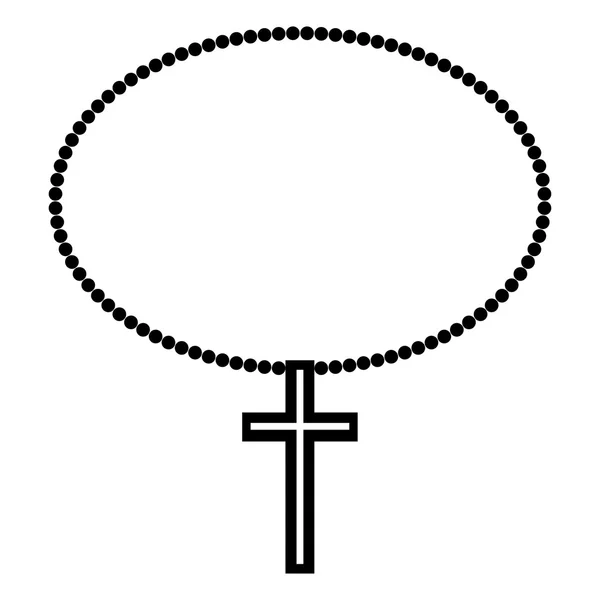 Religie cruce icoană — Vector de stoc