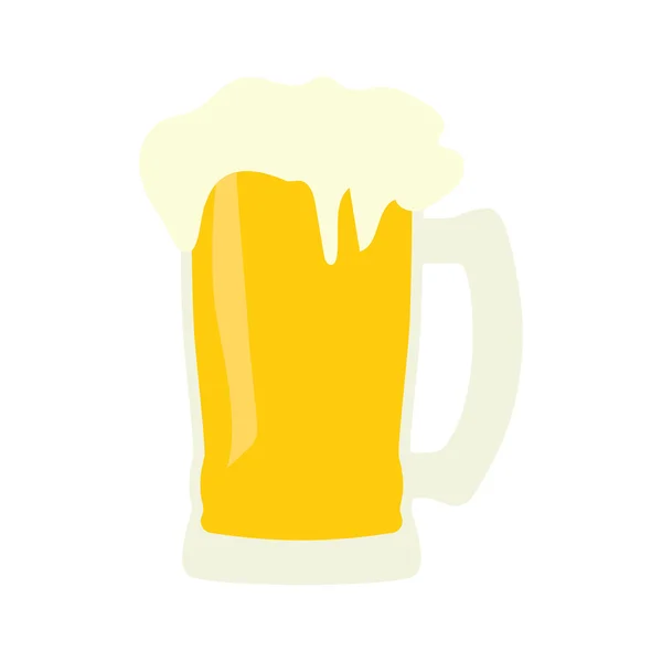 ビール アイコンのマグカップ — ストックベクタ
