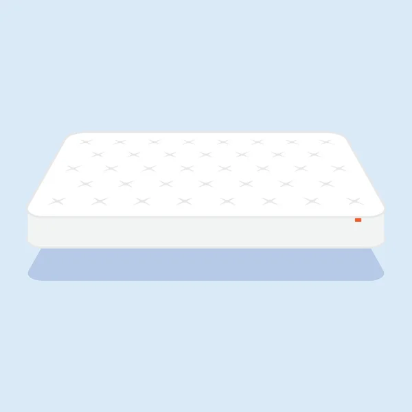 Matelas blanc uni . — Image vectorielle