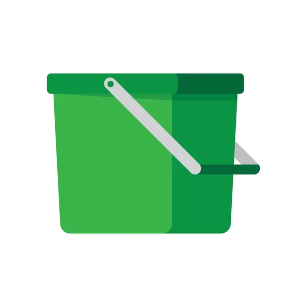 Empty bucket vector illustration icon — Stock Vector