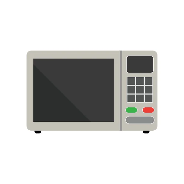 Equipo de electrodomésticos de tecnología de horno microondas — Vector de stock