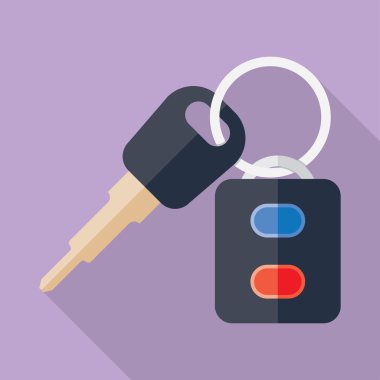 Arabanın anahtarlarını gölge ile