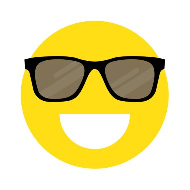 güneş gözlüğü ile gülen yüz