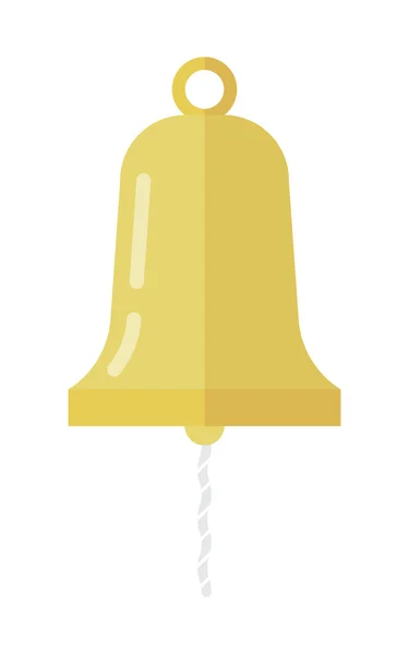Cloche de bateau dorée — Image vectorielle