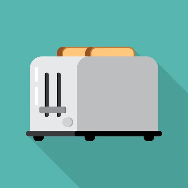 Toaster and bread — Stock Vector