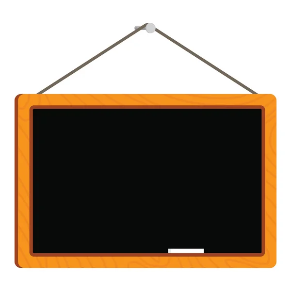 Blanco schoolbord in houten frame — Stockvector