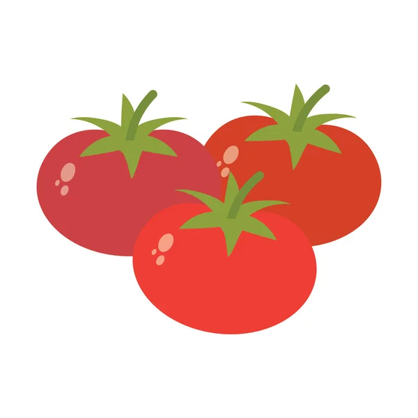 Tomate im flachen Stil. — Stockvektor