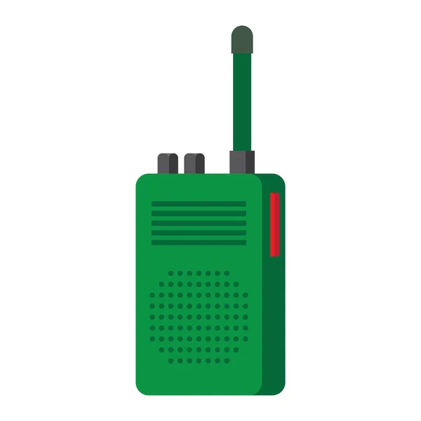 Radio set transceiver with antena — Stock Vector