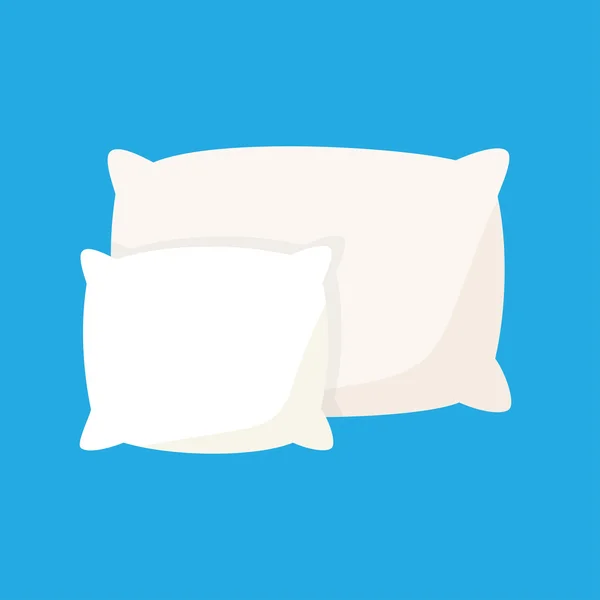 Белая подушка, векторная иллюстрация подушки — стоковый вектор