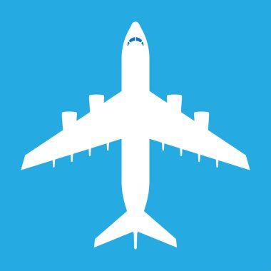 Uçak simgesi siluet