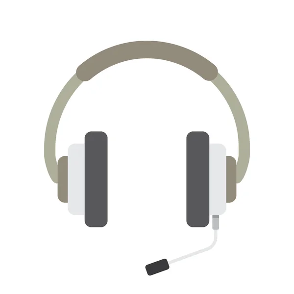 Ακουστικά με μικρόφωνο εικόνα διάνυσμα — Διανυσματικό Αρχείο