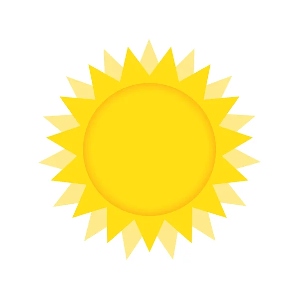 Verão Sun Vector Ilustração — Vetor de Stock