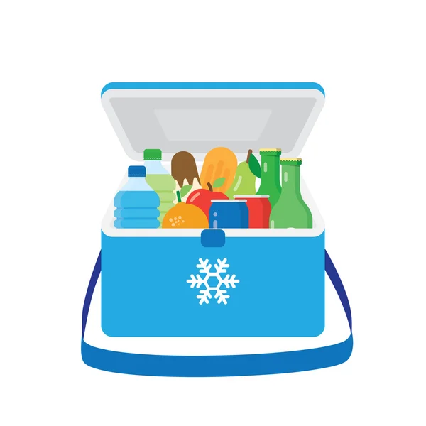 Bag refrigerator icon. Cooler symbol — Stock Vector