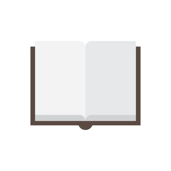 Otevřená kniha. Ilustrace na bílém pozadí — Stockový vektor