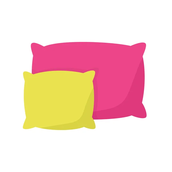 Цветная подушка, векторная иллюстрация подушки — стоковый вектор